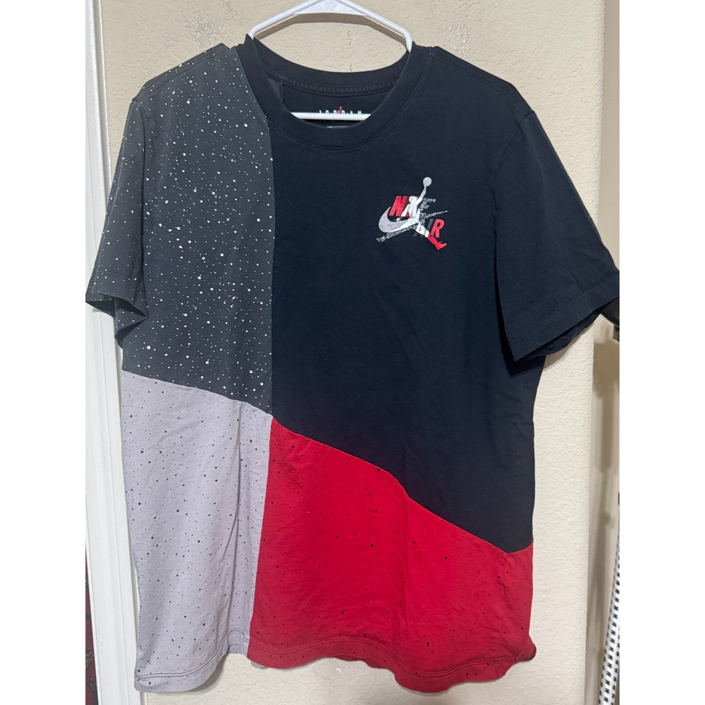 Air Jordan Nike Mens Jumpman Mash Up T-shirt Tee Large Colorblock